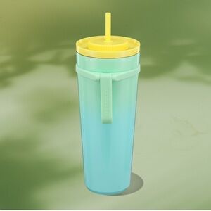 Starbucks | Dining | Starbucks Blue Green Gradient Cold Cup 24oz | Poshmark